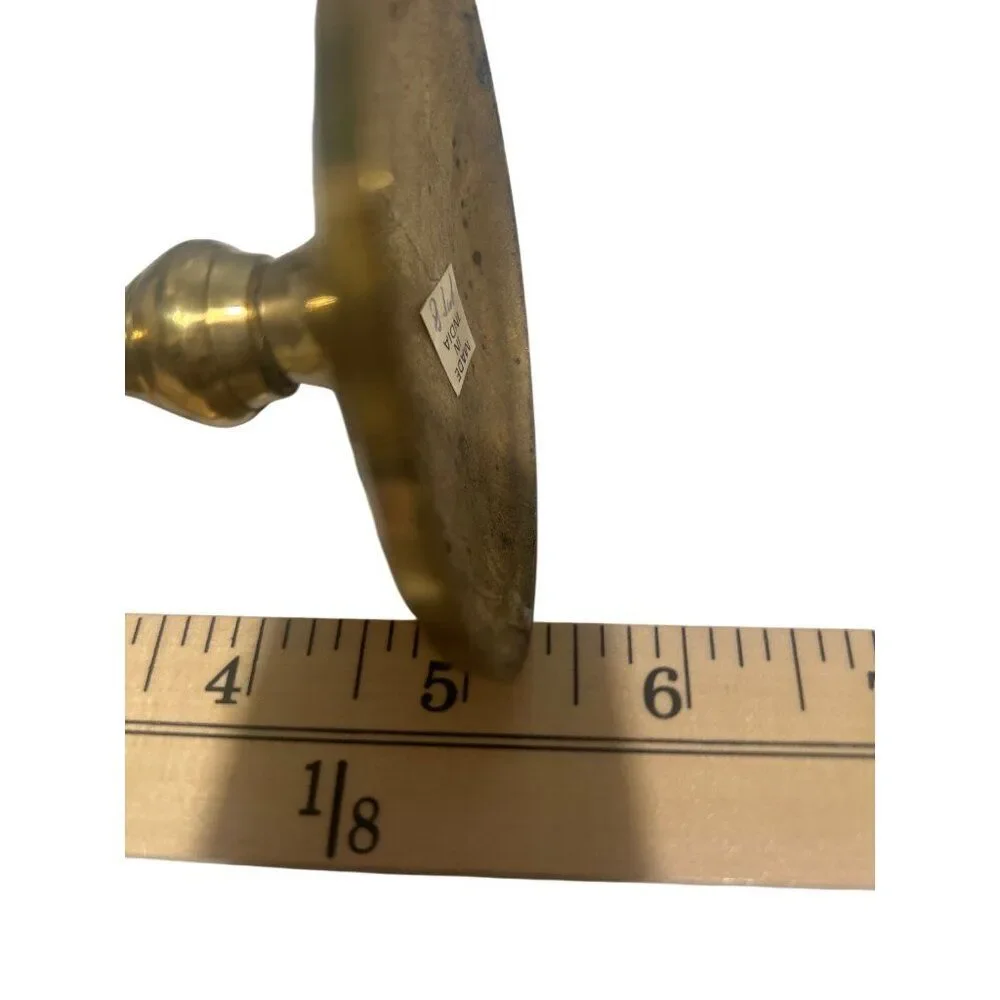 Vintage Brass Candlestick Holder 6 Inches Tall Decorative Taper Candle Holder El